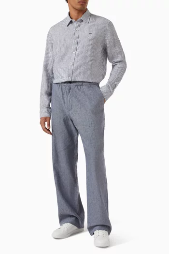 Beach Pants in Linen-blend