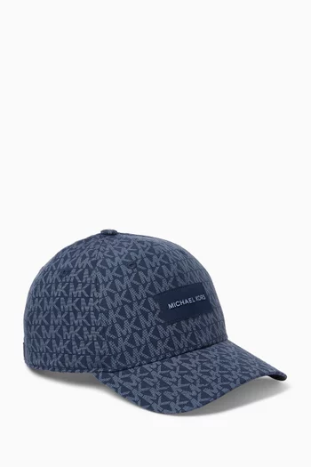 Logo Baseball Cap in Denim