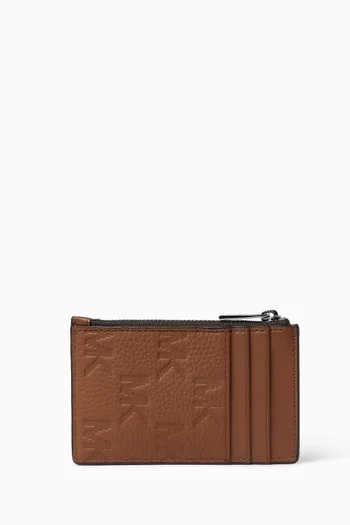 Hudson Logo-embossed Card Case in Leather