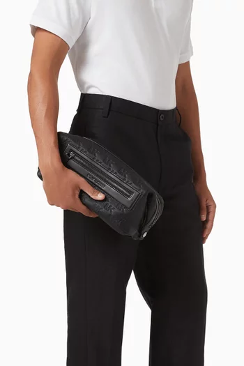 Jet Set Logo Embossed Travel Kit Bag