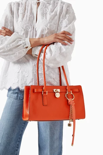 Small Hamilton Moderne Satchel Bag in Leather