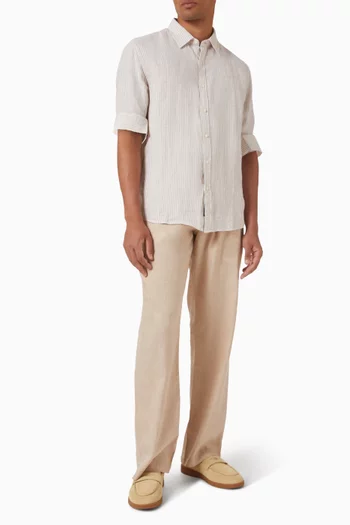 Beach Pants in Linen-blend