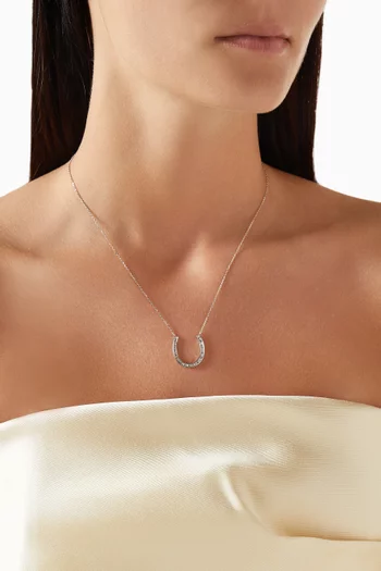 Lucky Horse Diamond Necklace in 18kt Gold