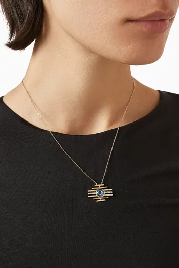 Eye Seek Diamond Necklace in 18kt Gold