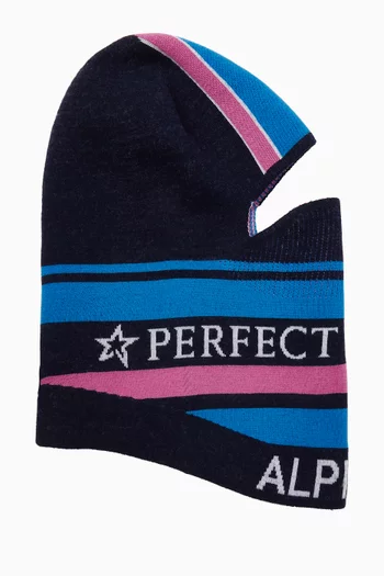 Logo Balaclava in Merino Wool