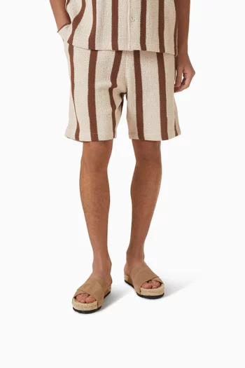 Cross-strap Sandals in Suede