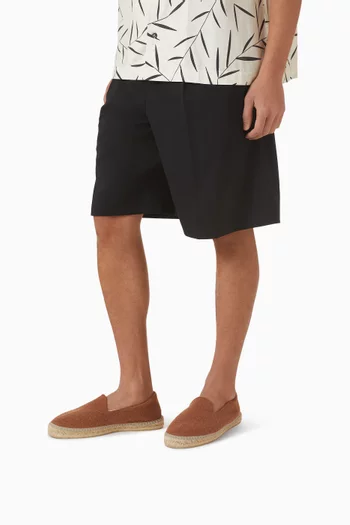 Flat Espadrilles in Suede