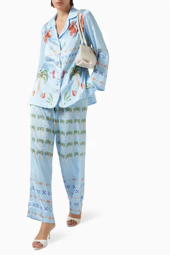 Rhea Printed Shirt & Pants Set