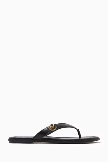 Erin Thong Sandals in Leather