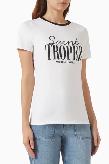 St. Tropez T-shirt in Stretch Cotton