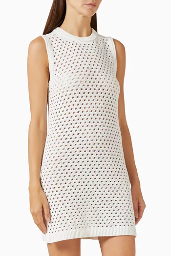Fauchet Tank Mini Dress in Mesh