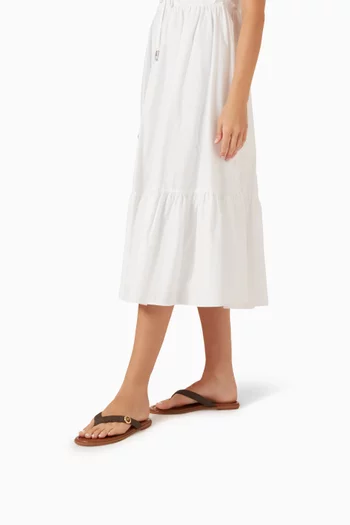 Erin Thong Sandals in Signature Logo Canvas