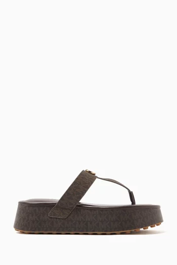 Koya Flip-flops in Canvas