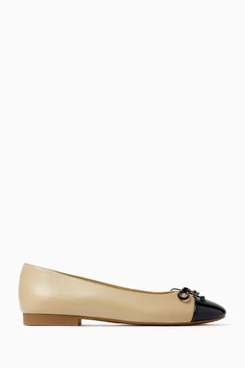 Piper Flex Ballerina Flats in Leather