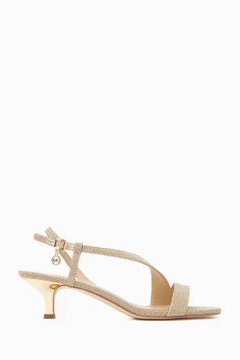 Jaida 50 Sandals in Glitter Chain Mesh