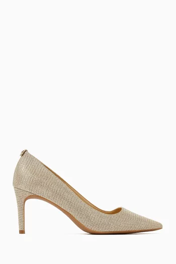 Alina Flex Logo Pumps in Canvas