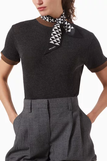 Printed Tie in Silk