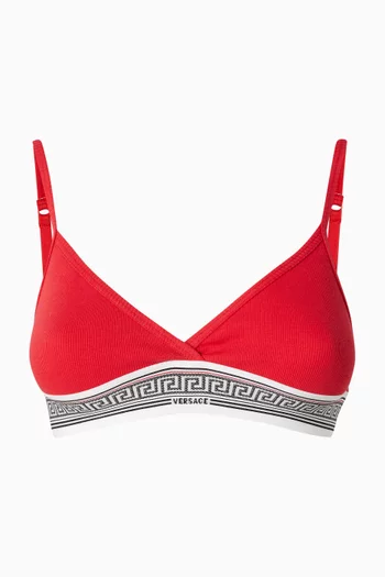 Greca Bralette in Cotton Jersey