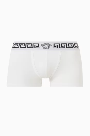 Greca Border Boxer Briefs in Organic Cotton