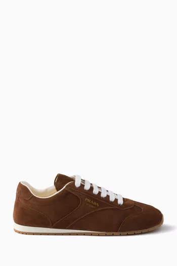 Logo Sneakers in Suede