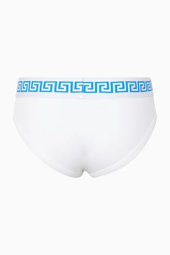 Greca Briefs in Cotton Jersey