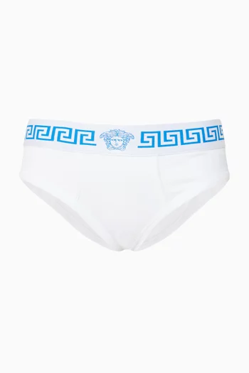 Greca Briefs in Cotton Jersey