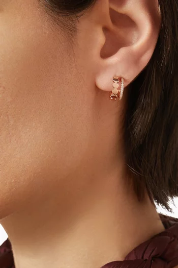 Lit Huggies in 18kt Rose Gold