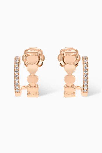 Lit Huggies in 18kt Rose Gold