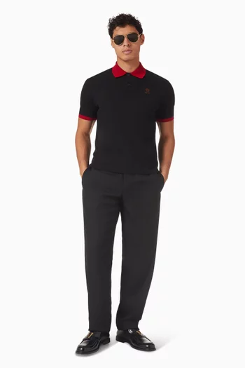 Medusa Polo Shirt in Cotton-pique