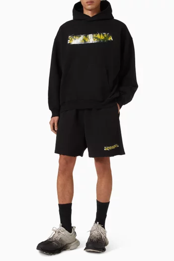 Messy Spray Hoodie in Dry Fleece