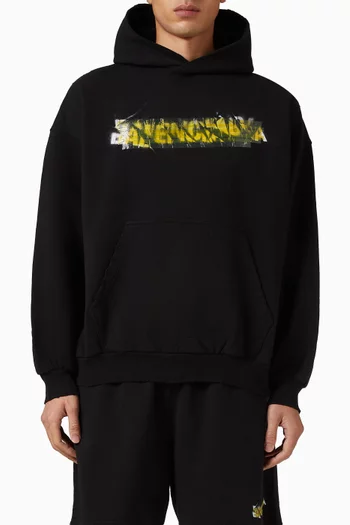 Messy Spray Hoodie in Dry Fleece