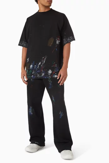 Painter's Shirt Baggy Sweatpants in Cotton Fleece