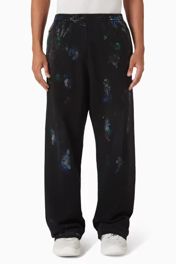 Painter's Shirt Baggy Sweatpants in Cotton Fleece