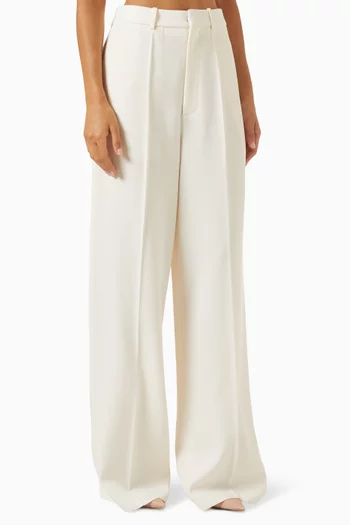 Slim-fit Tailored Pants in Wool Twill