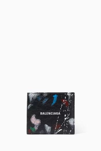 Cash Square Folded Wallet in Arena Lambskin