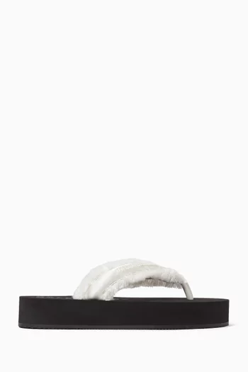 Jet Lag Thong 50 Sandals in Silk