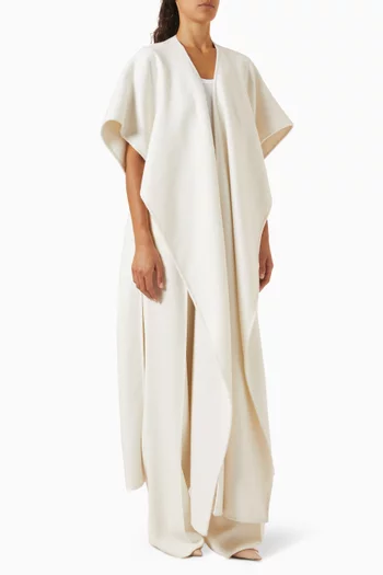 Scarf Coat in Double-face Cashmere