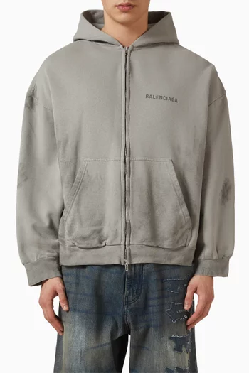 Zip-up Hoodie in Fleece