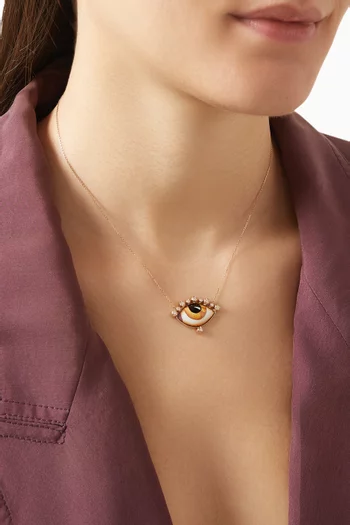 Russe Grand Ambre Diamond Necklace in 14kt Gold