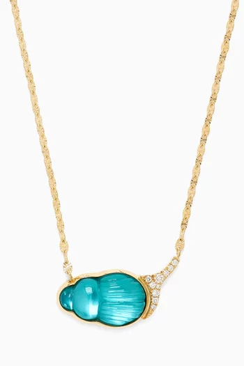 Small Giada Diamond Necklace in 14kt Gold