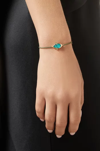 Small Giada Macrame bracelet in 14kt Gold