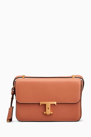 T Timeless Flap Bag in Leather