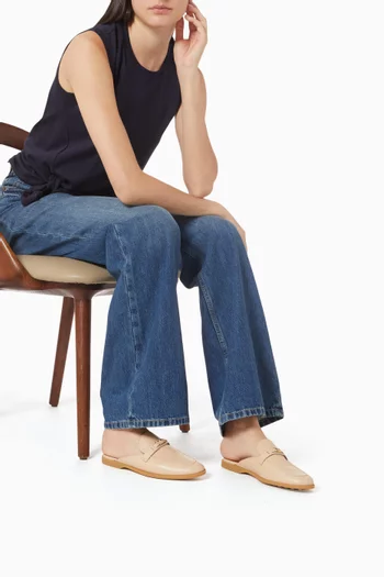 Gommino Driving Mules in Leather