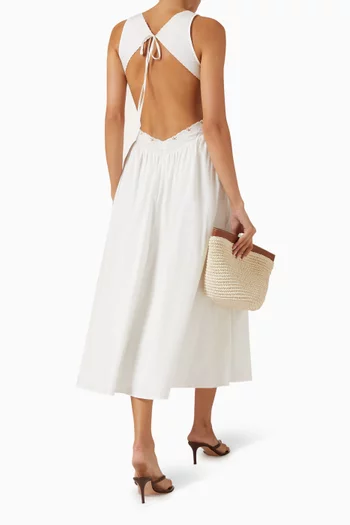 Soleil Midi Dress in Cotton
