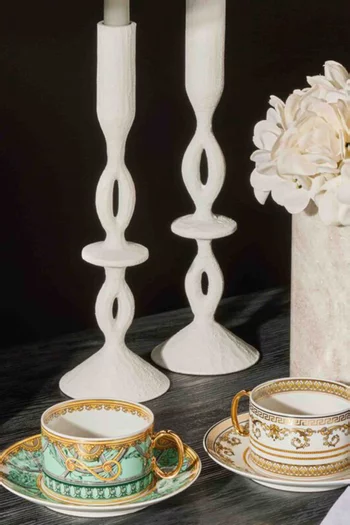x Rosenthal Virtus Gala Tea Cups & Saucers in Porcelain, Set of 6