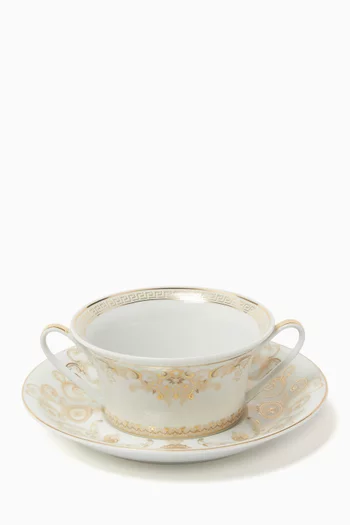 Medusa Gala Dinner Plate in Porcelain