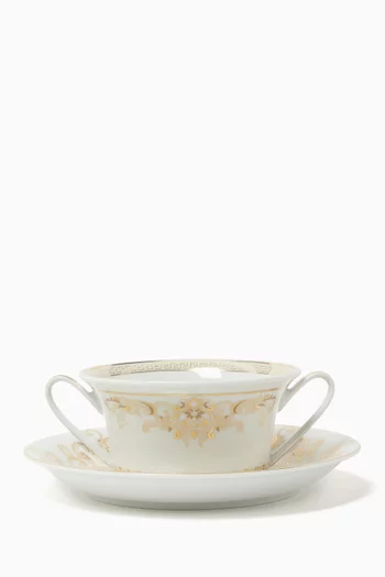 Medusa Gala Dinner Plate in Porcelain