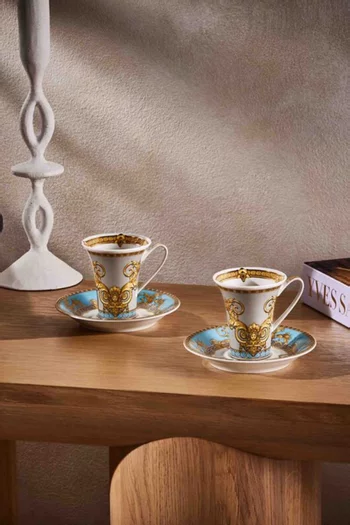 x Rosenthal Prestige Gala Coffee Cups & Saucers in Porcelain, Set of 6
