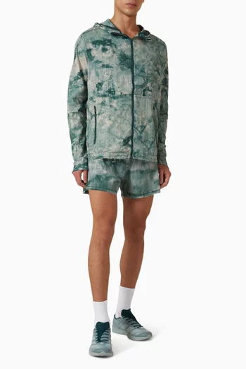 Printed Running Jacket in Nylon