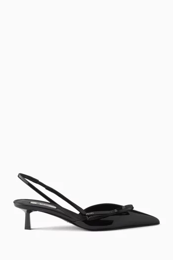 Slingback 45 Pumps in Patent Leather